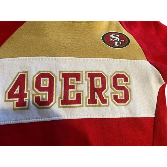 San Francisco 49ers Hoodie Sweatshirt Youth Medium Red NFL Team Apparel - Picture 5 of 12